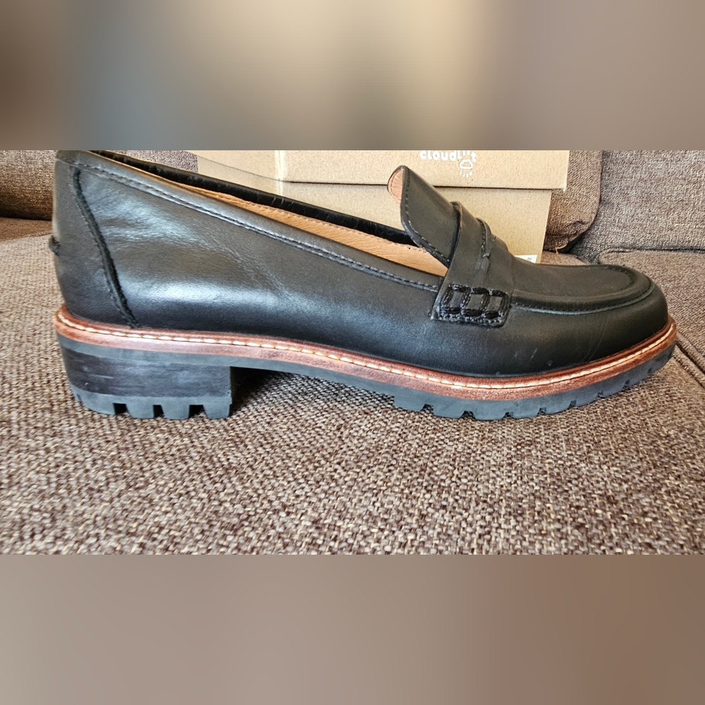 Madewell Corinne Black Lugsole Loafers